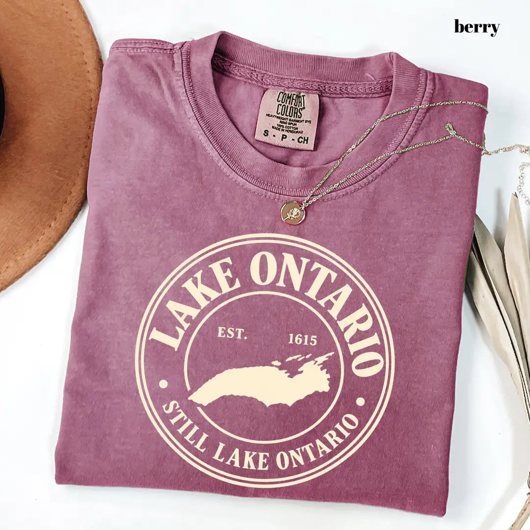 Comfort Colors 1717 T-shirt with Lake Ontario design alternate view view 5