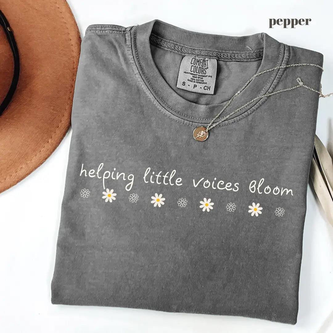 Pepper Comfort Colors 1717 T-shirt with Speech Therapy design