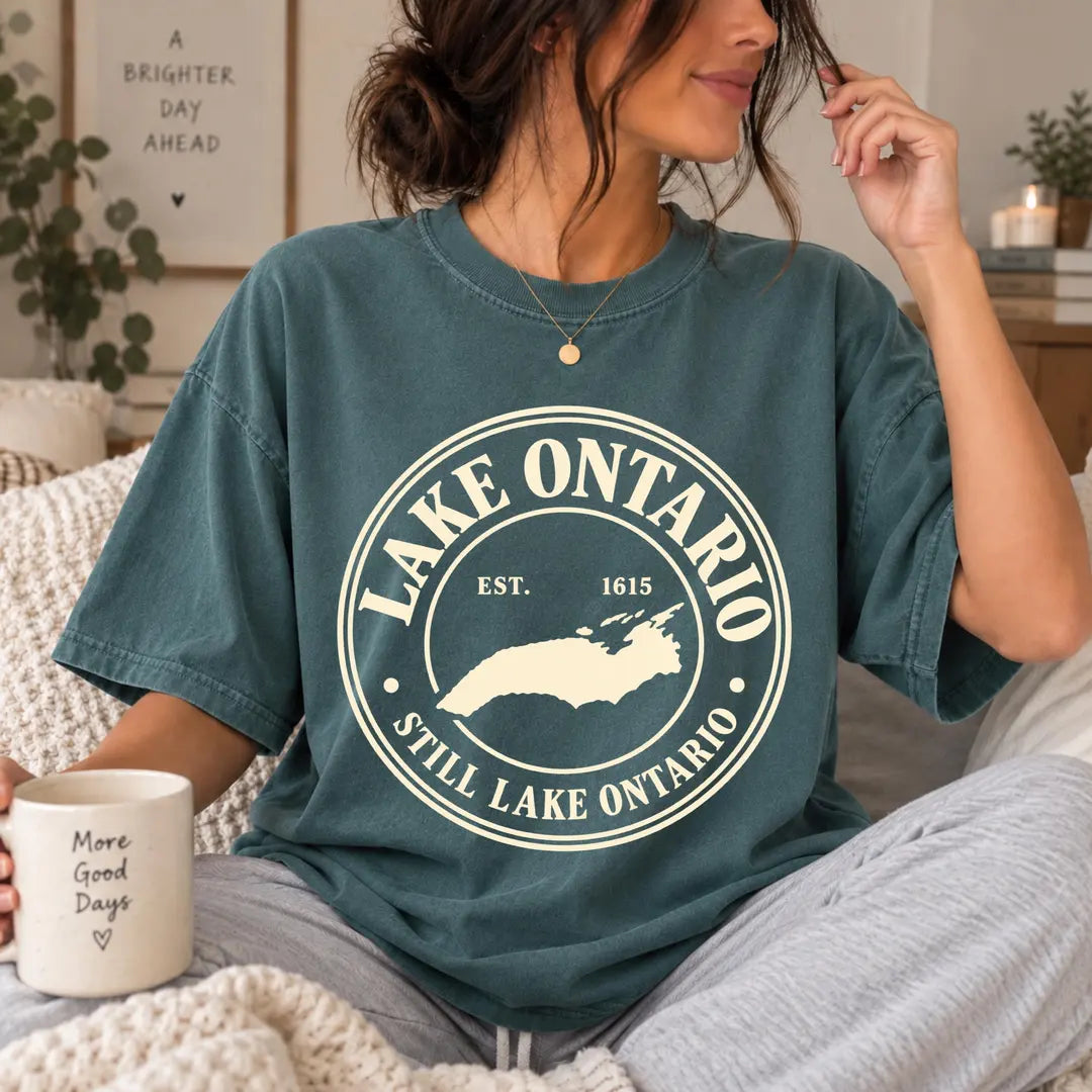 Comfort Colors 1717 T-shirt with Lake Ontario design alternate view view 2