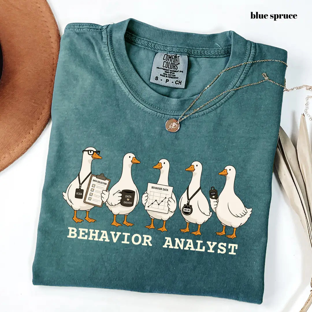 Comfort Colors 1717 T-shirt with Behavior Analyst design alternate view