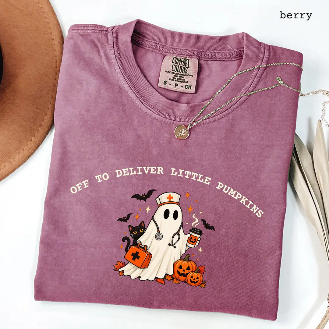 Comfort Colors 1717 T-shirt with Labor and Delivery Nurse design alternate view view 5