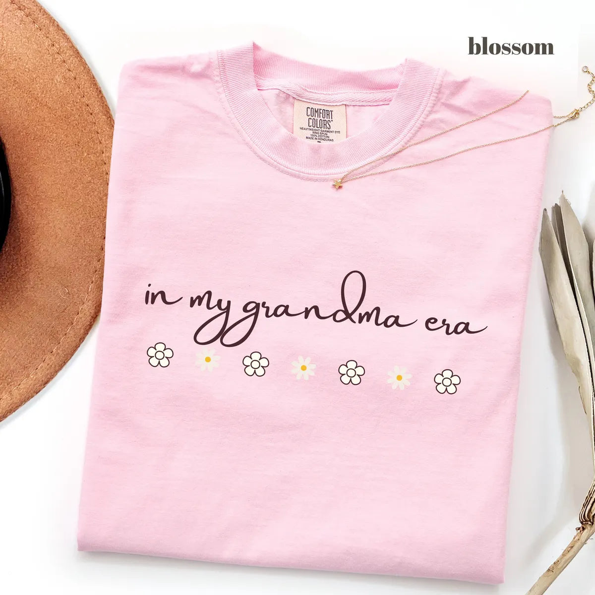 Blossom Comfort Colors 1717 T-shirt with In My Grandma Era design