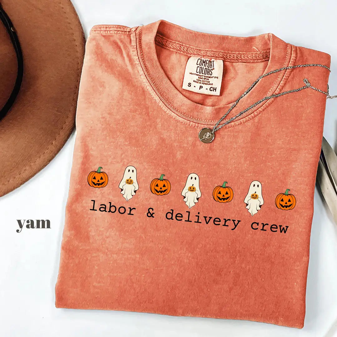 Yam Comfort Colors 1717 T-shirt with L&D Nurse design