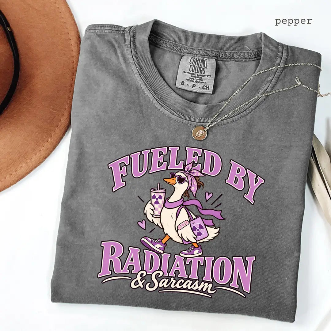 Pepper Comfort Colors 1717 T-shirt with Radiation Therapist design
