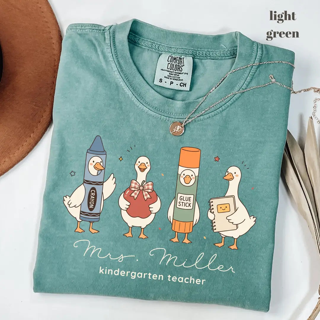 Comfort Colors 1717 T-shirt with First Grade Teacher design alternate view view 2