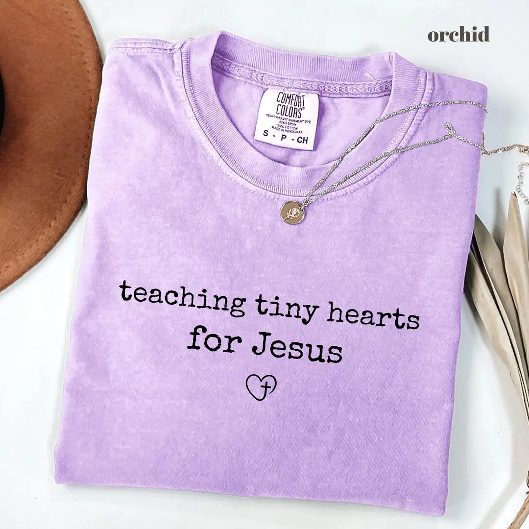 Comfort Colors 1717 T-shirt with Christian Teacher design alternate view view 3