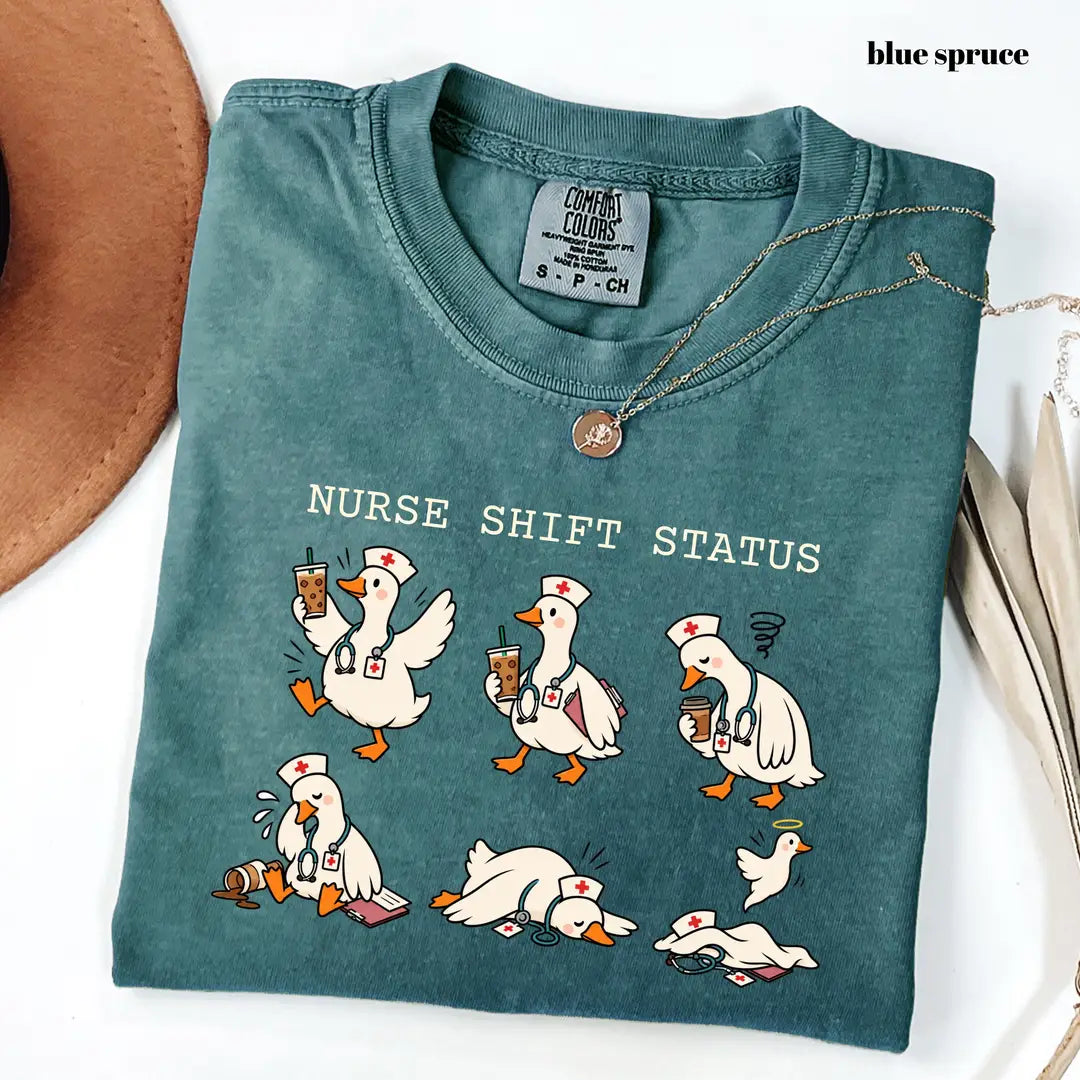 Comfort Colors 1717 T-shirt with Funny Nurse design alternate view