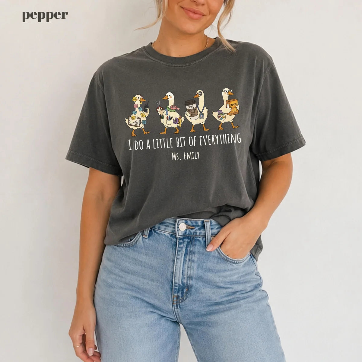 Pepper Comfort Colors 1717 T-shirt with Paraprofessional design