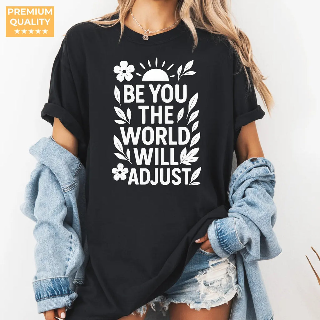 Black Comfort Colors 1717 T-shirt with Inspirational design, alternate product view.