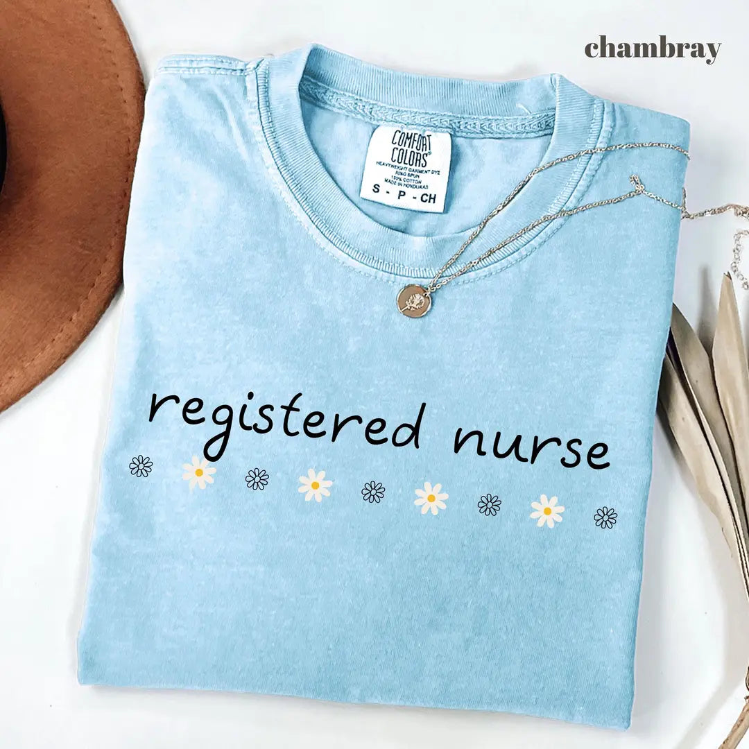 Comfort Colors 1717 T-shirt with Registered Nurse design alternate view view 5