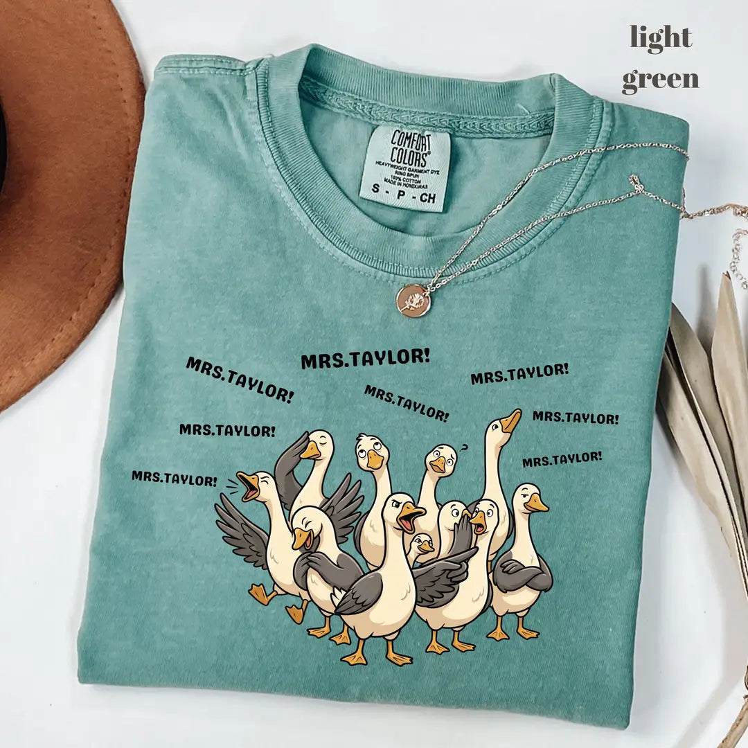 Comfort Colors 1717 T-shirt with Goose Teacher design alternate view view 2