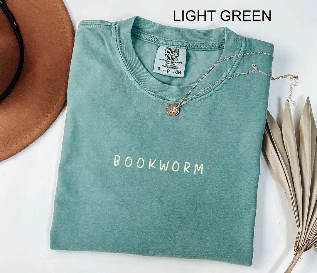 Comfort Colors 1717 T-shirt with Bookworm design alternate view