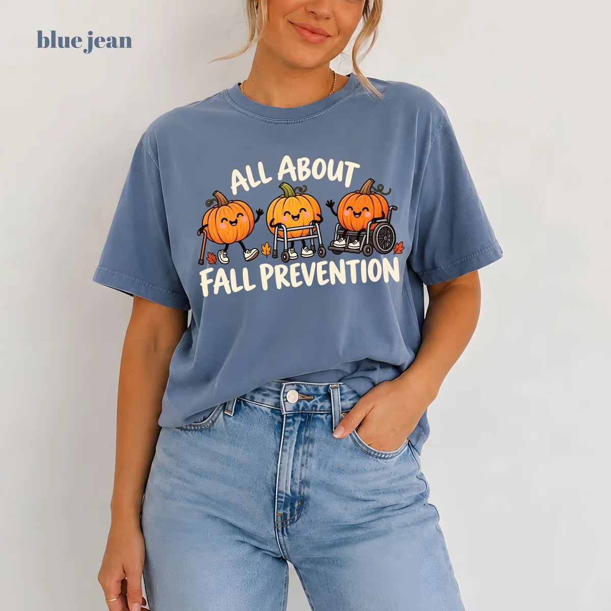 Comfort Colors 1717 T-shirt with Fall Prevention Nurse design alternate view view 7