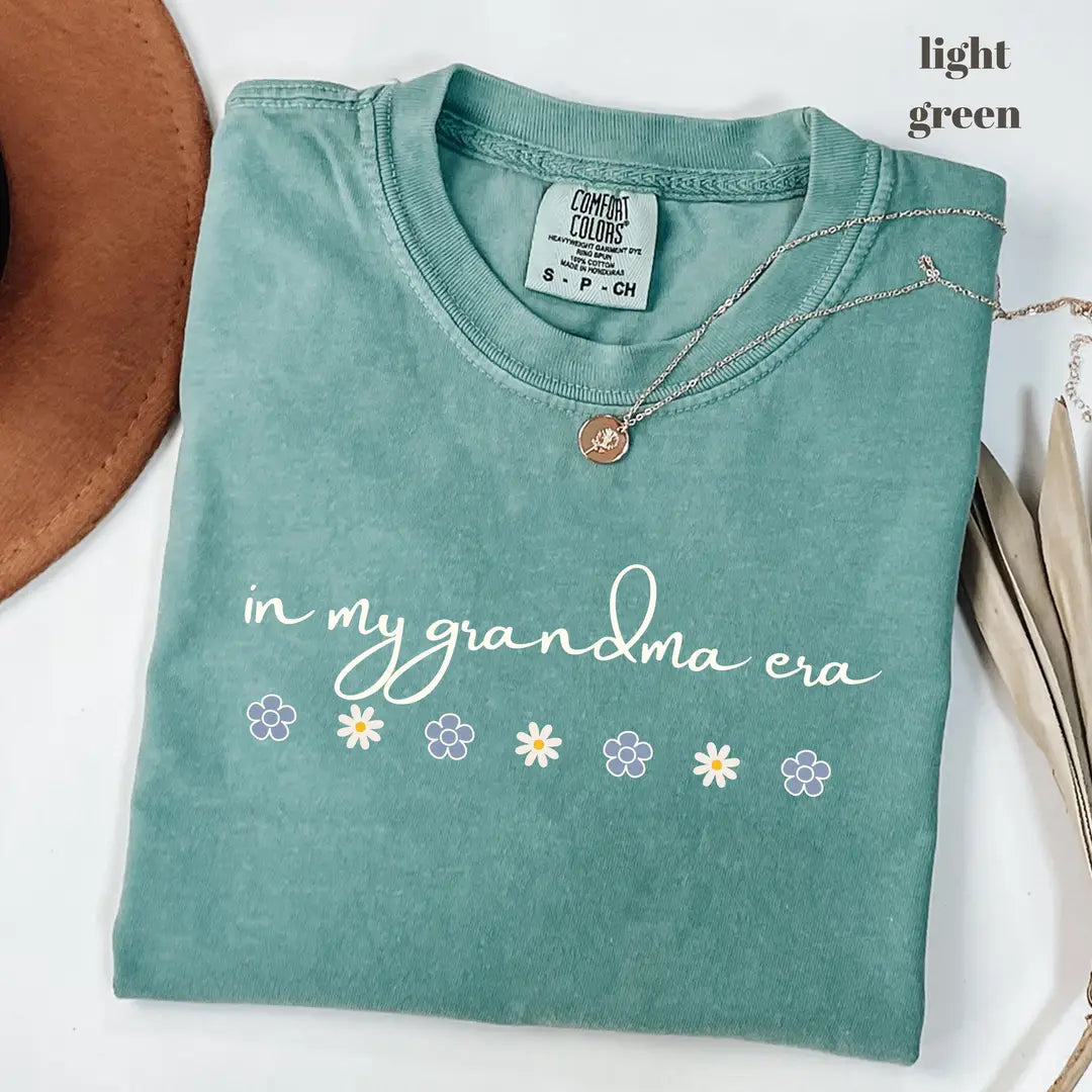 Comfort Colors 1717 T-shirt with In My Grandma Era design alternate view