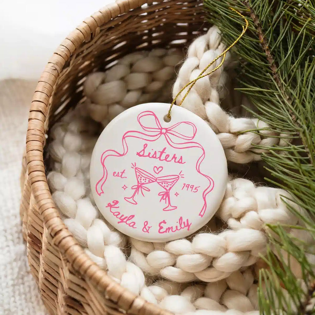 sisters ornament lifestyle basket