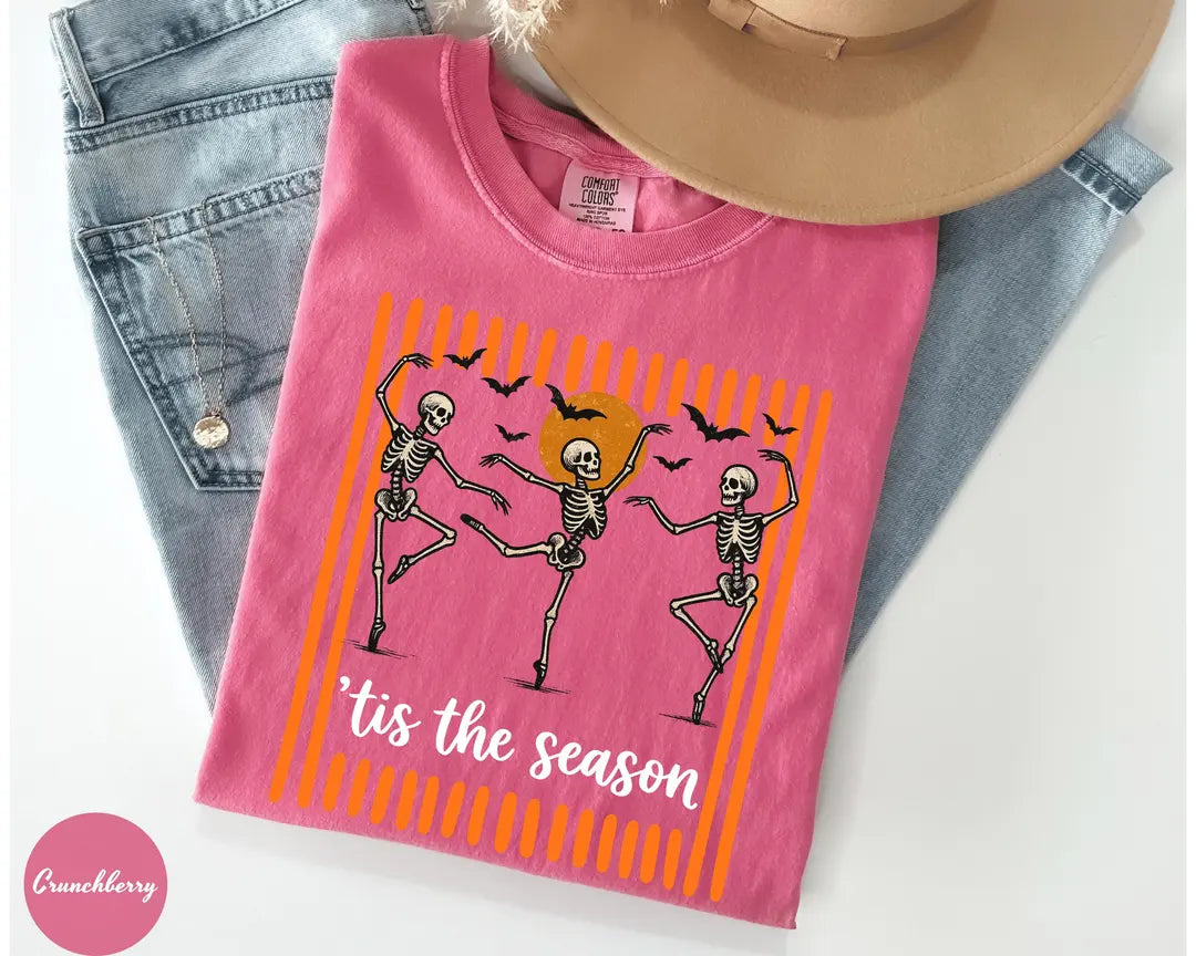 Comfort Colors 1717 T-shirt with Dancing Skeleton design alternate view view 6