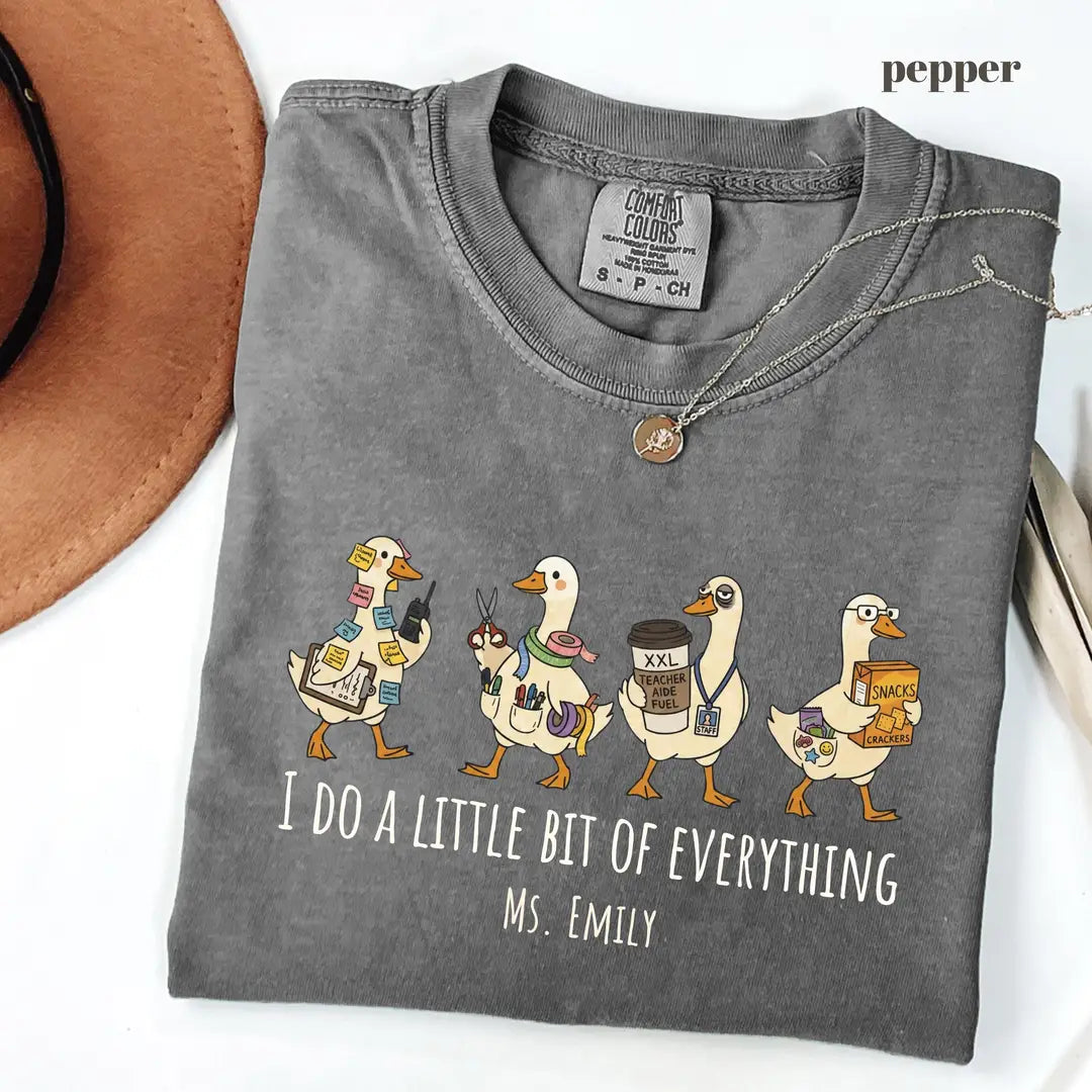 Pepper Comfort Colors 1717 T-shirt with Paraprofessional design view 2