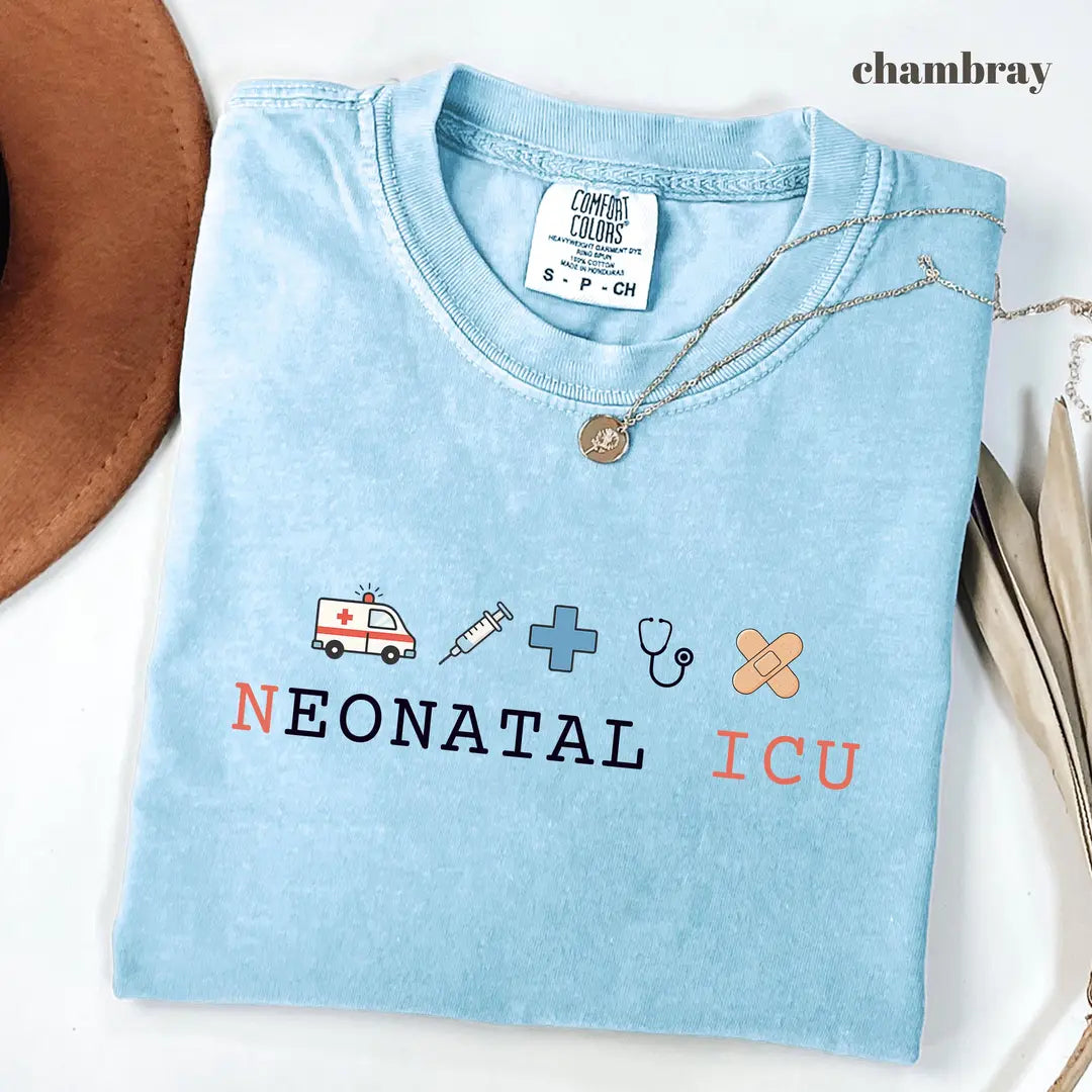 Comfort Colors 1717 T-shirt with NICU Nurse design alternate view view 4