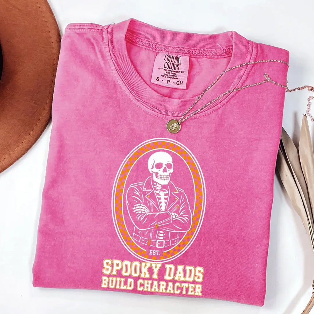 Funny Skeleton Dad Comfort Colors T-Shirt alternate product view.