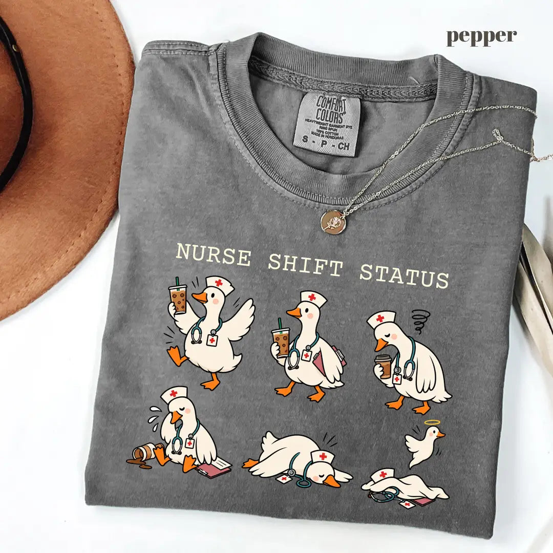 Pepper Comfort Colors 1717 T-shirt with Funny Nurse design