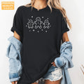 Black Comfort Colors 1717 T-shirt with Gingerbread Cute Christmas Gingerbread Man Women Holiday T Winter Gift for Baker Christmas Top design, alternate product view.