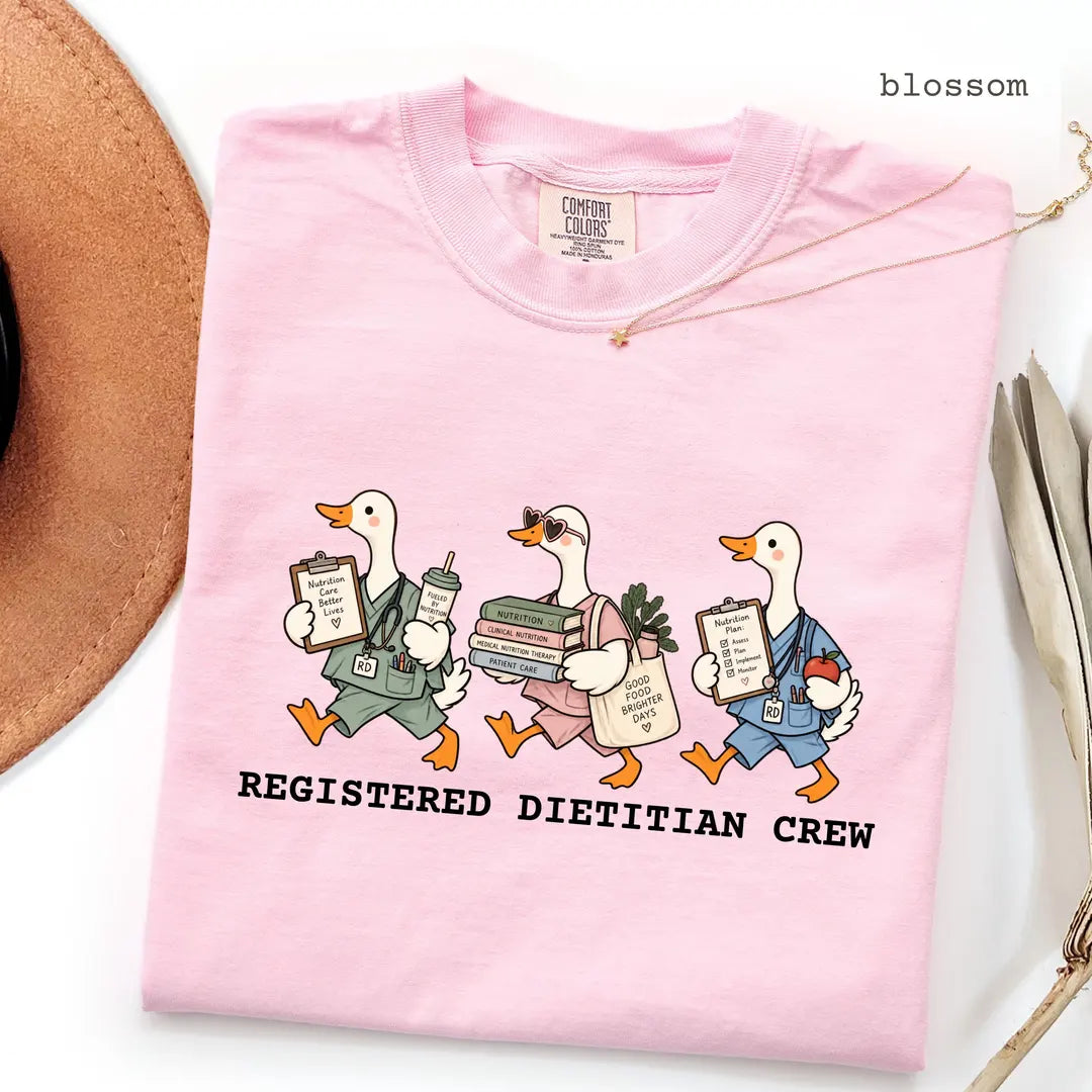 Blossom Comfort Colors 1717 T-shirt with Registered Dietitian design