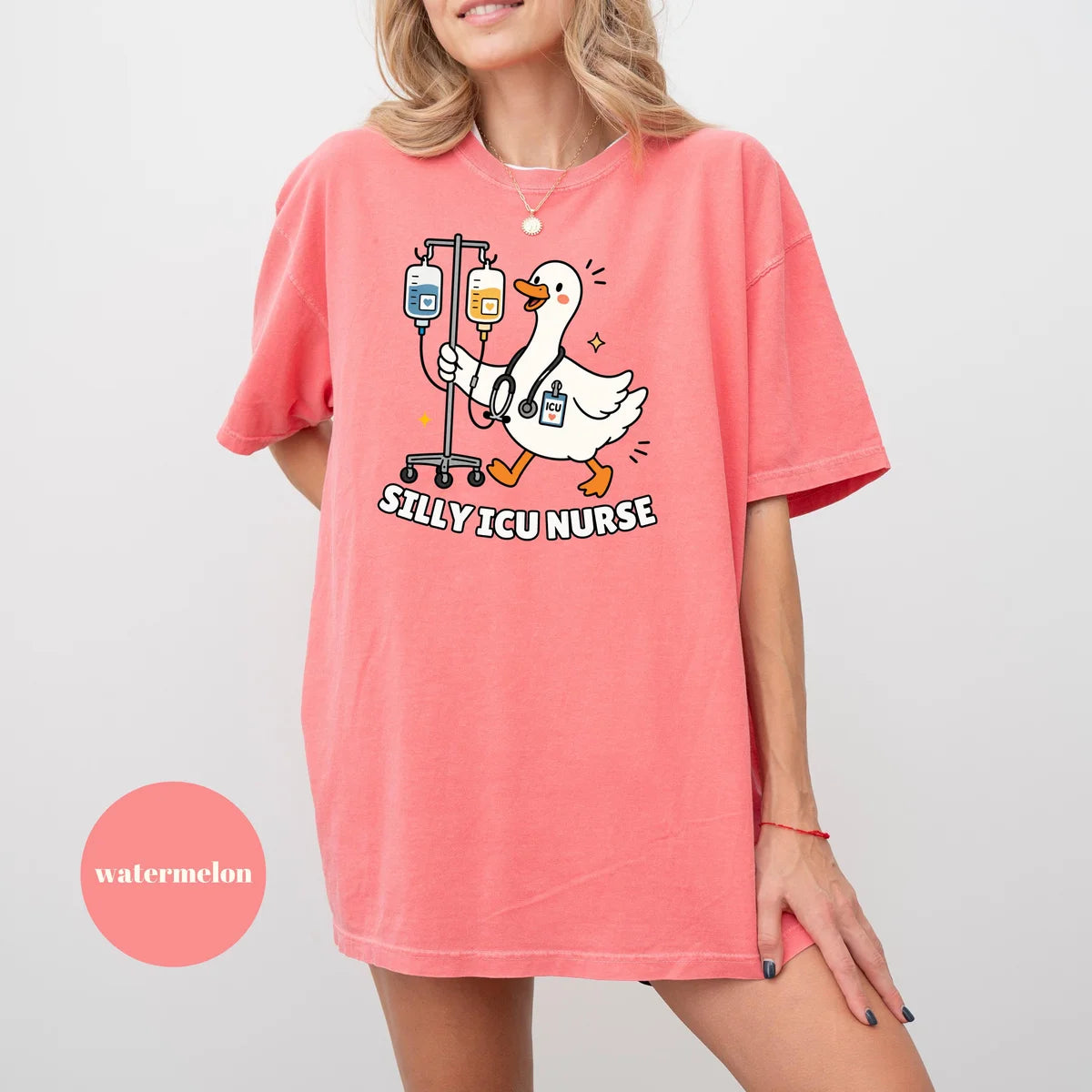Comfort Colors 1717 T-shirt with Silly ICU Nurse design alternate view view 4