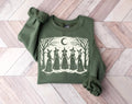 Crewneck sweatshirt with printed Vintage Girls Will Be Girls Witch design, hero view.