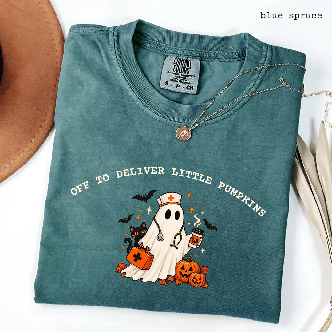 Comfort Colors 1717 T-shirt with Labor and Delivery Nurse design alternate view