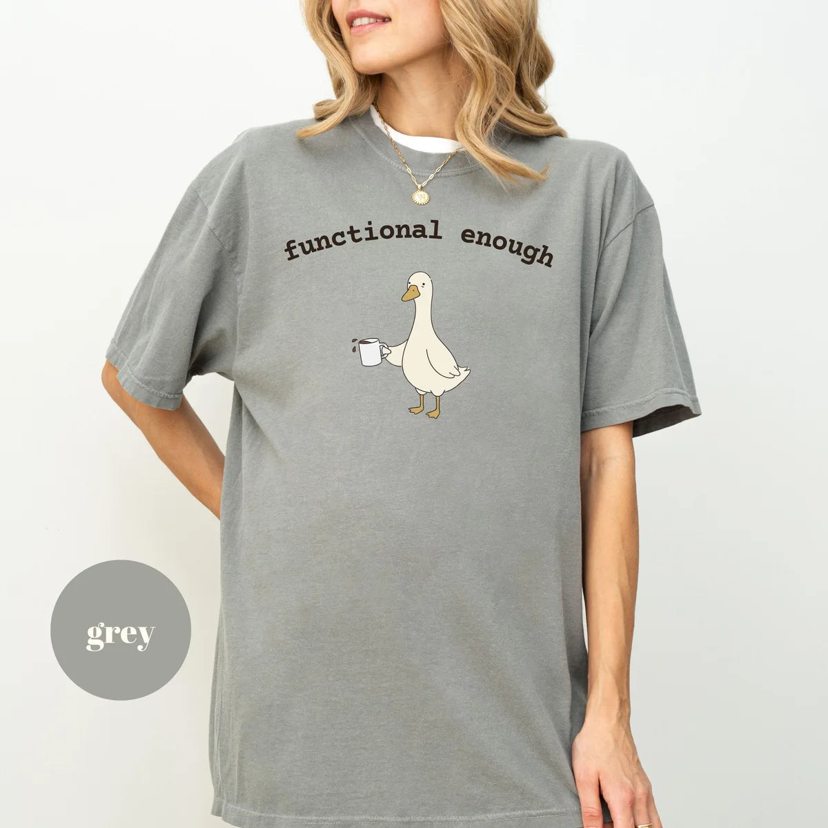 Comfort Colors 1717 T-shirt with Functional Enough OT design alternate view view 2