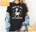 Black Comfort Colors 1717 T-shirt with Funny Goose design, alternate product view.