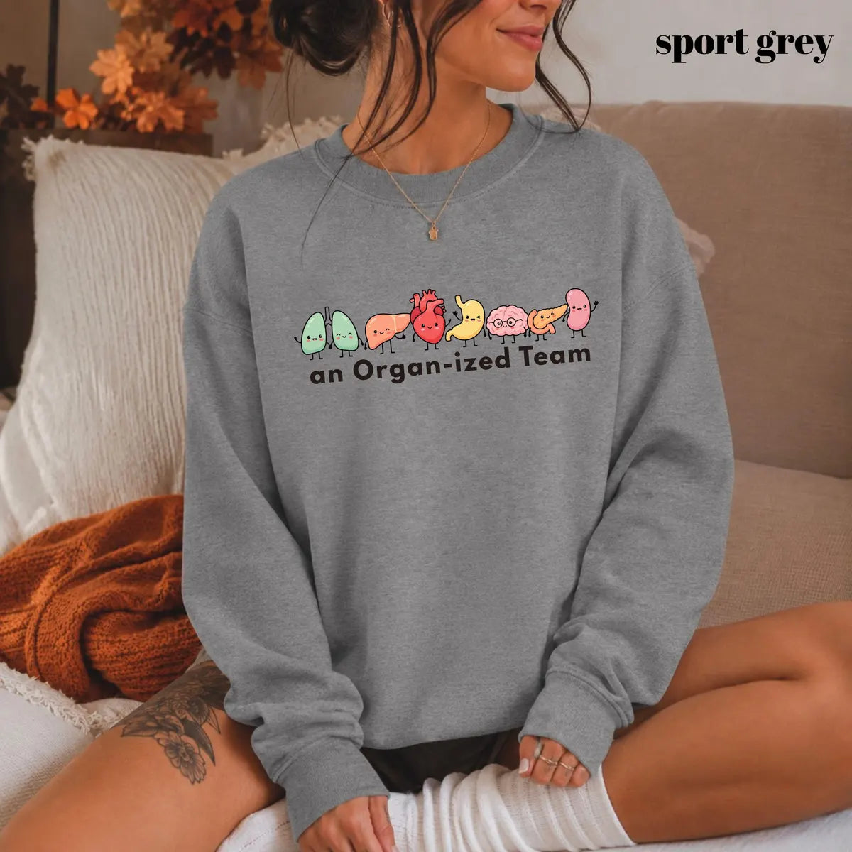 Comfort Colors 1717 T-shirt with Organ-ized Team design alternate view view 4