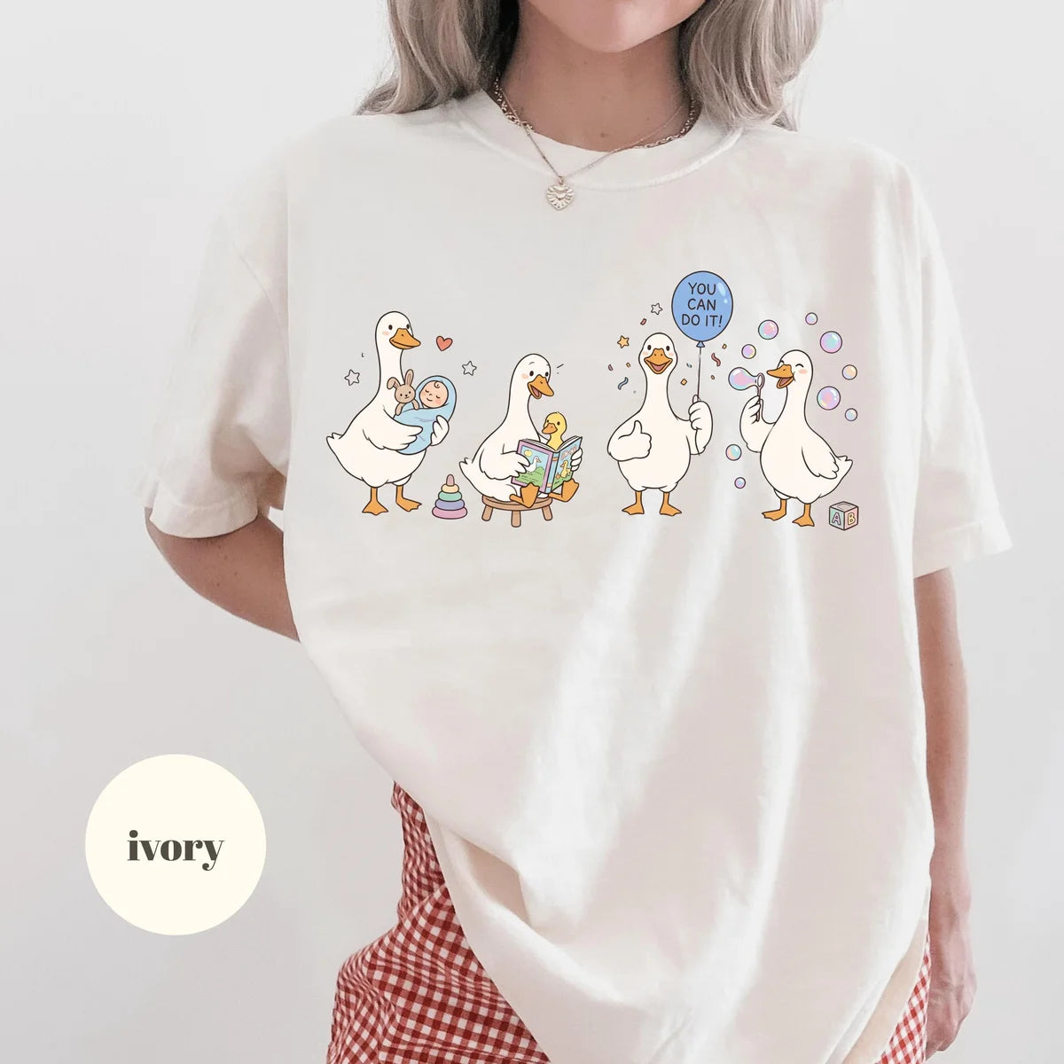 Ivory Comfort Colors 1717 T-shirt with Child Life Specialist design view 2