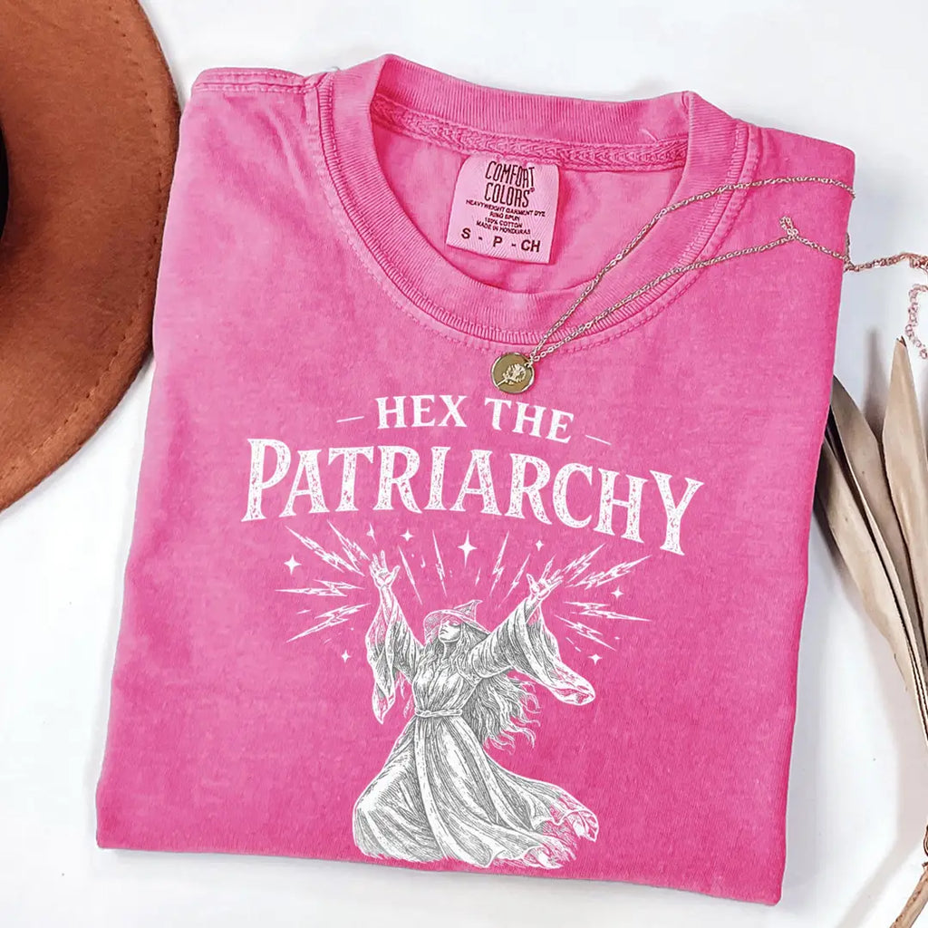 Hex The Patriarchy Comfort Colors T-Shirt alternate product view.