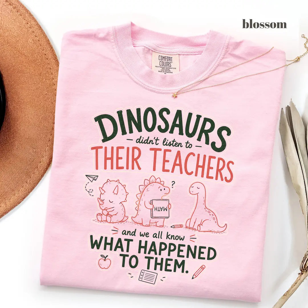 Blossom Comfort Colors 1717 T-shirt with Funny Teacher design view 2
