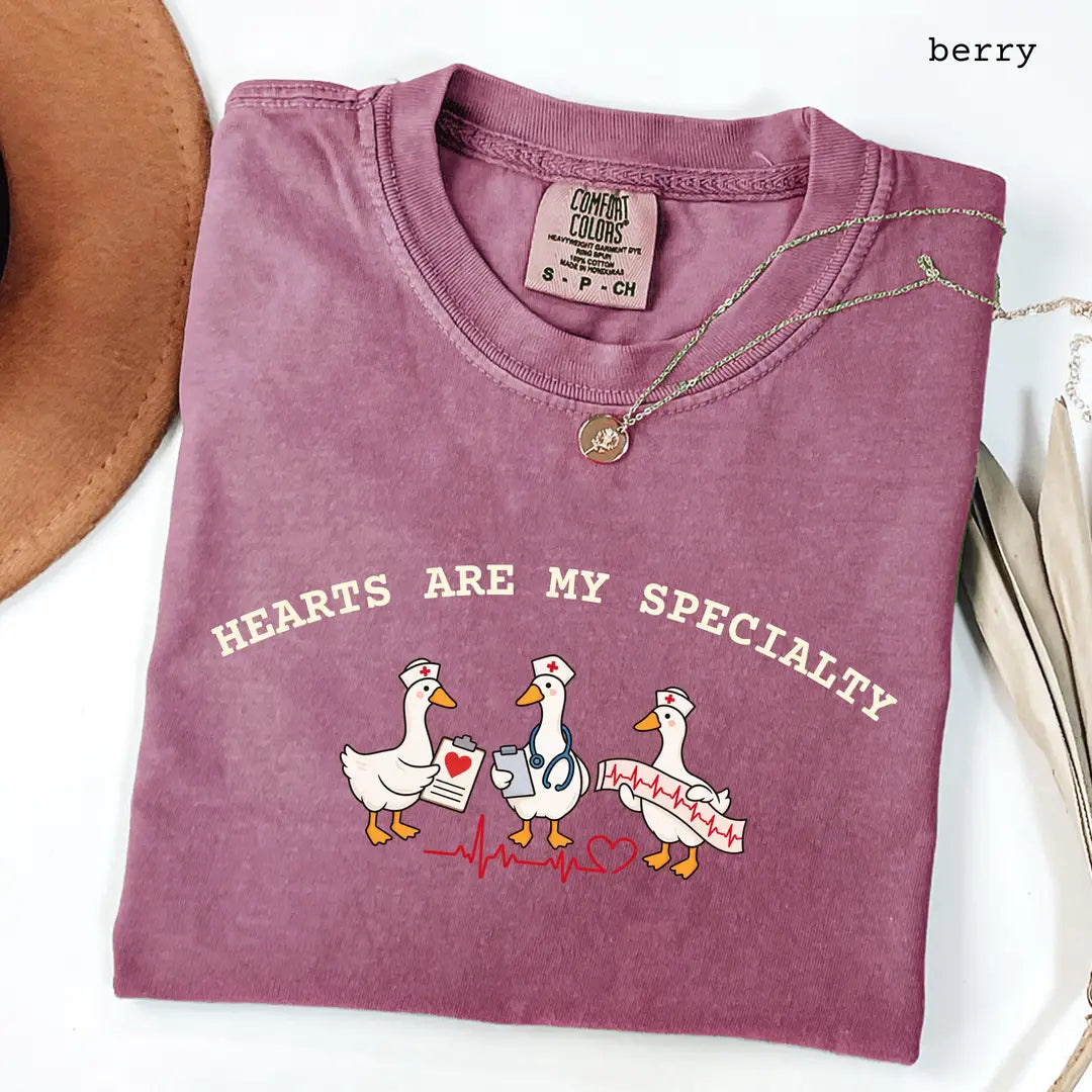 Comfort Colors 1717 T-shirt with Cardiac Nurse design alternate view view 3