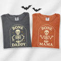 Bone Daddy & Bone Mama - Matching Halloween Comfort Colors T-Shirt hero view.
