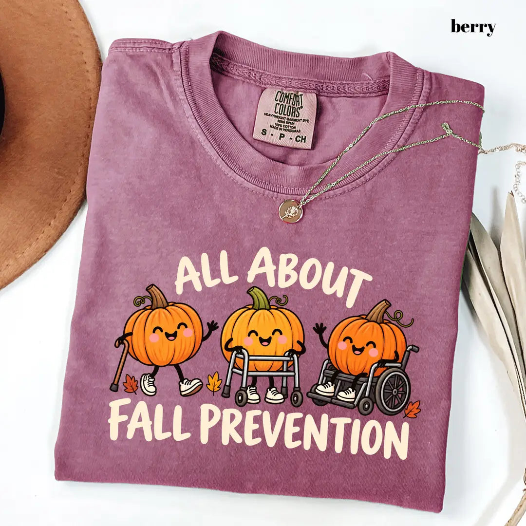 Comfort Colors 1717 T-shirt with Fall Prevention Nurse design alternate view view 3