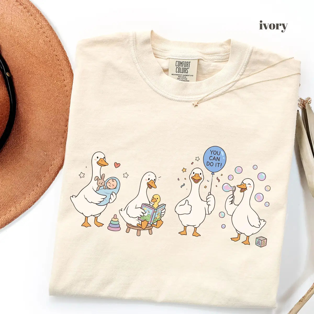 Ivory Comfort Colors 1717 T-shirt with Child Life Specialist design