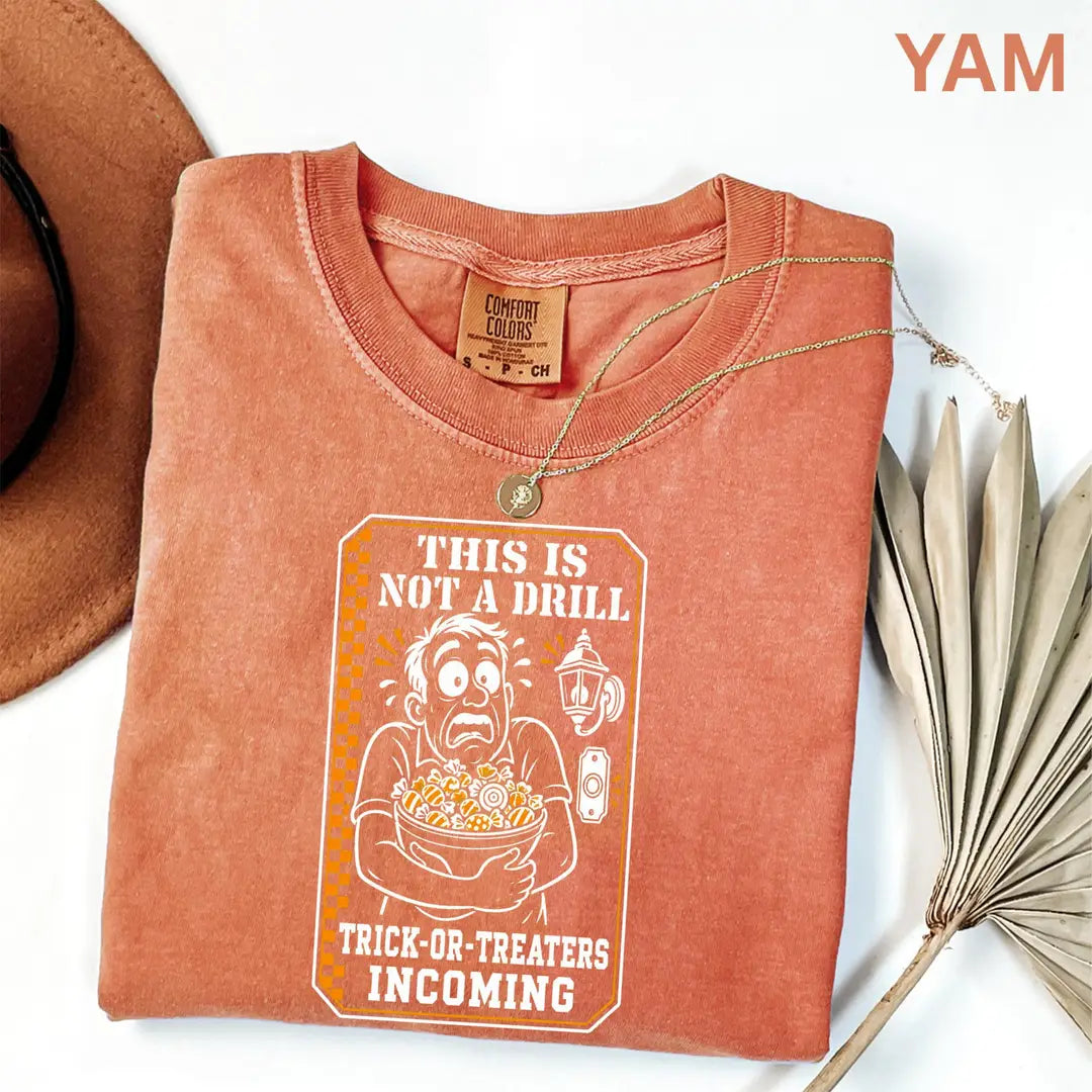Funny Dad Halloween Comfort Colors T-Shirt alternate product view in Yam.