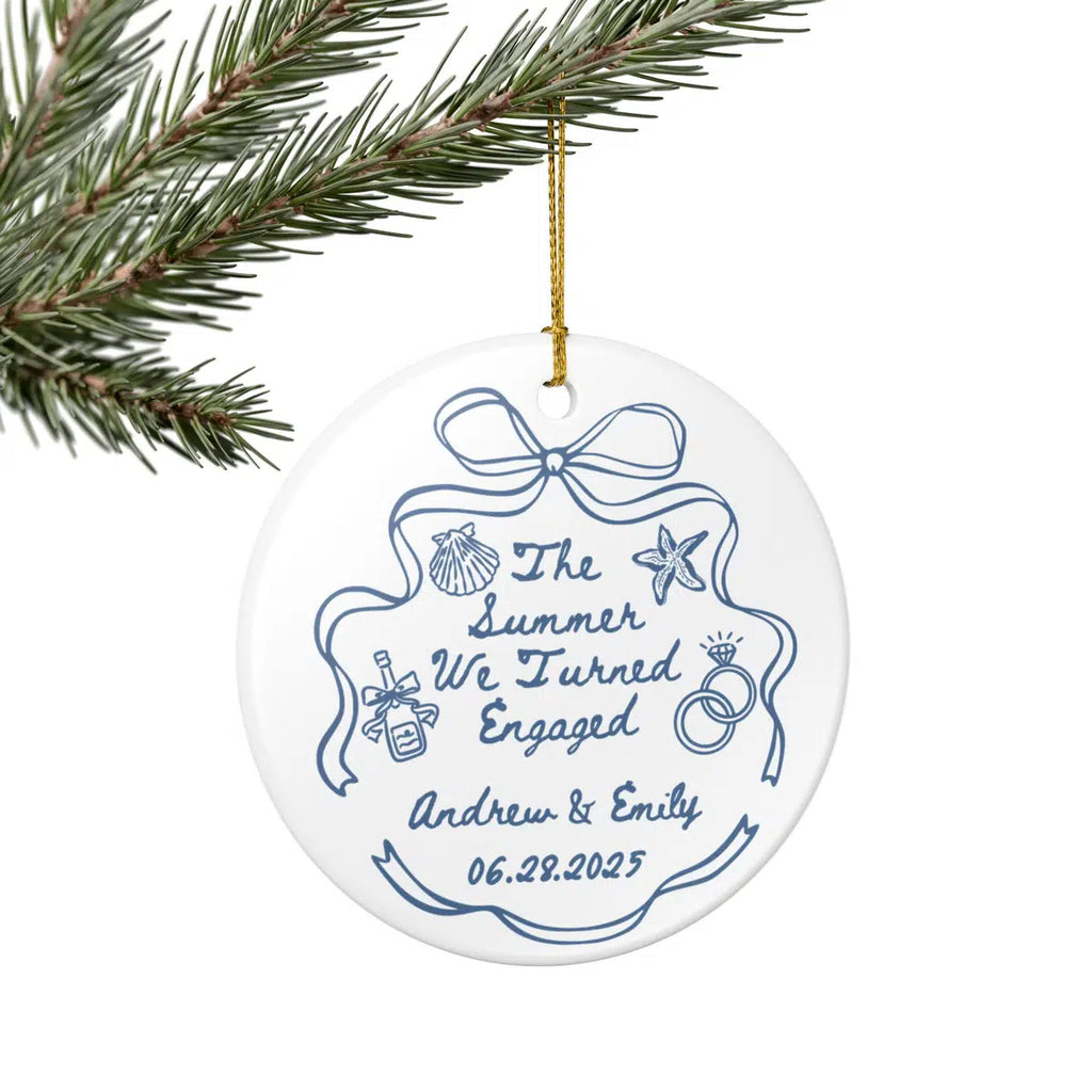 summer we turned engaged ornament alternate view 2