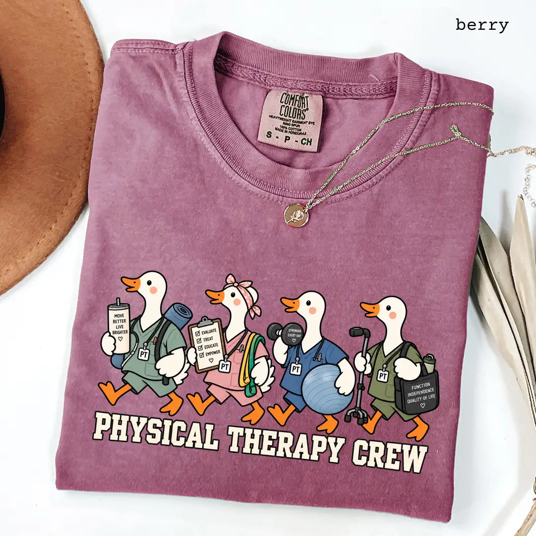 Comfort Colors 1717 T-shirt with Physical Therapy design alternate view view 3