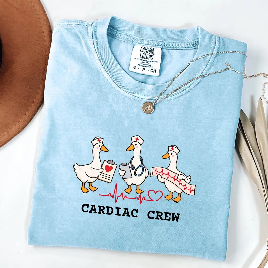 Comfort Colors 1717 T-shirt with Cardiac Nurse design alternate view view 4