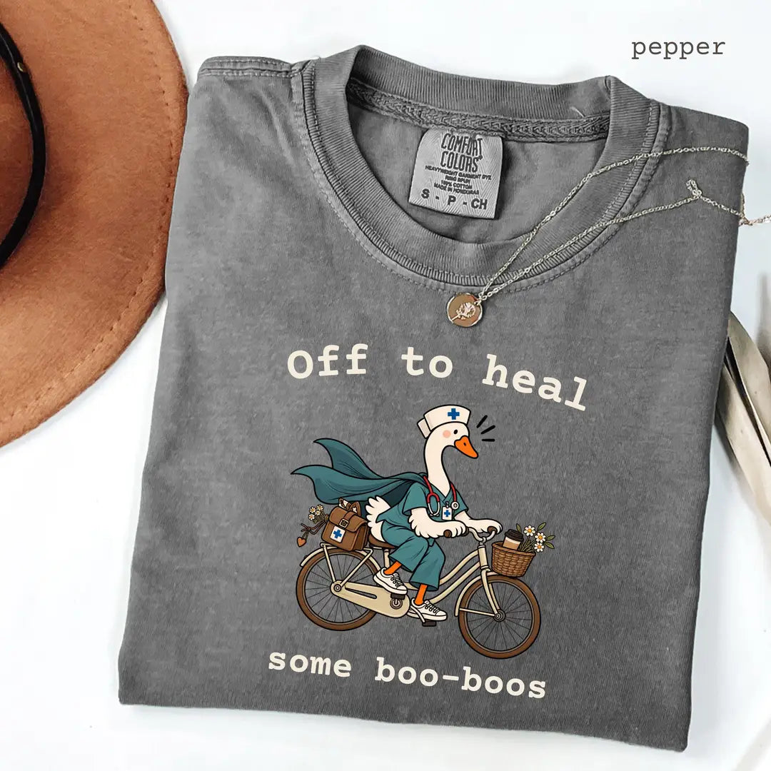 Pepper Comfort Colors 1717 T-shirt with Nurse design