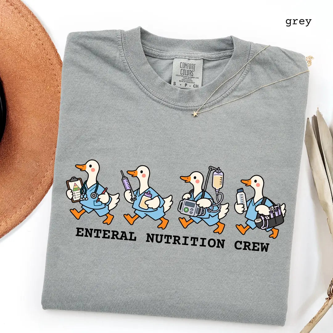Comfort Colors 1717 T-shirt with Enteral Nutrition Crew design alternate view view 6