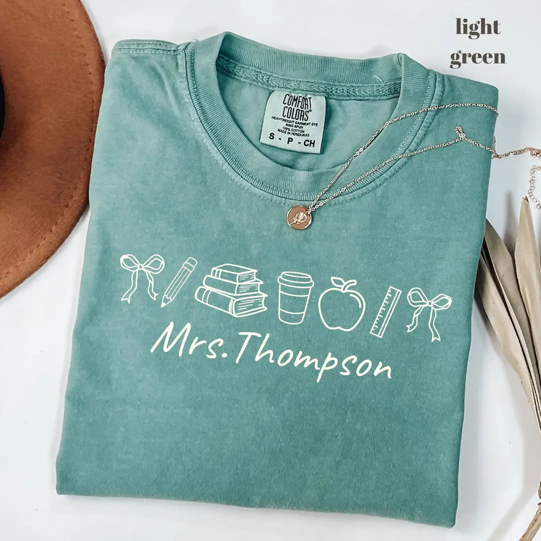 Comfort Colors 1717 T-shirt with Teacher design alternate view view 2