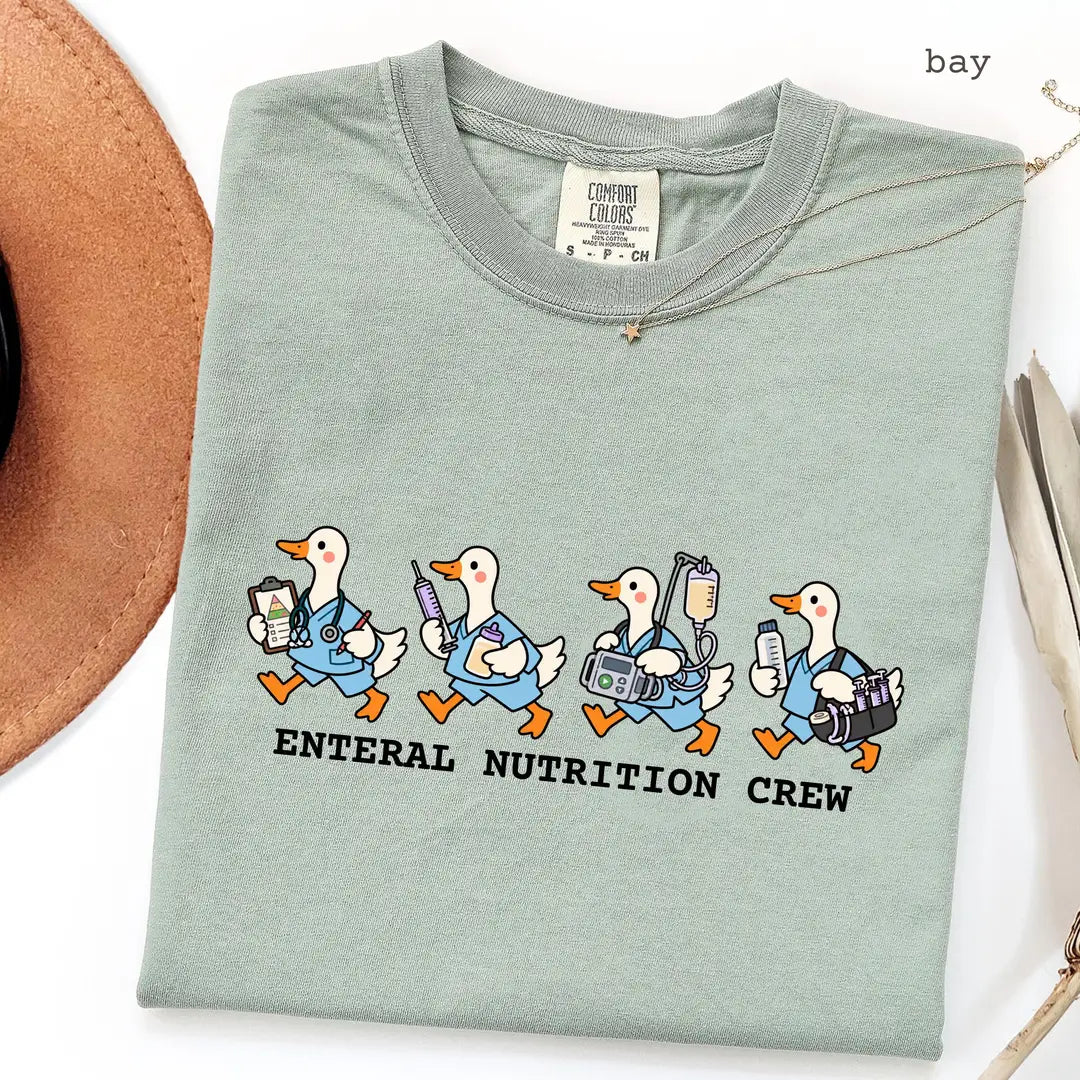 Comfort Colors 1717 T-shirt with Enteral Nutrition Crew design alternate view view 4