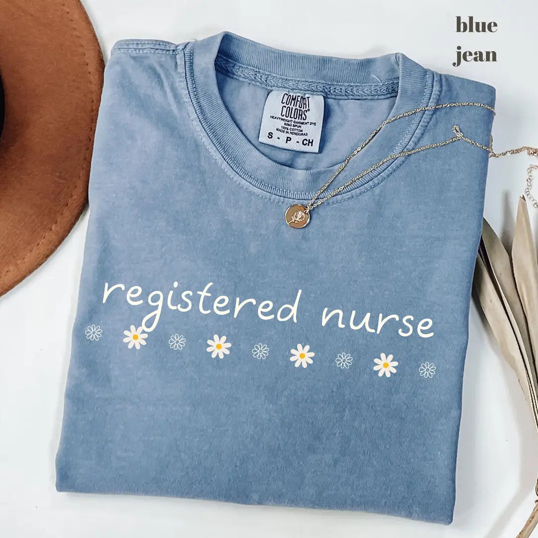 Comfort Colors 1717 T-shirt with Registered Nurse design alternate view view 2
