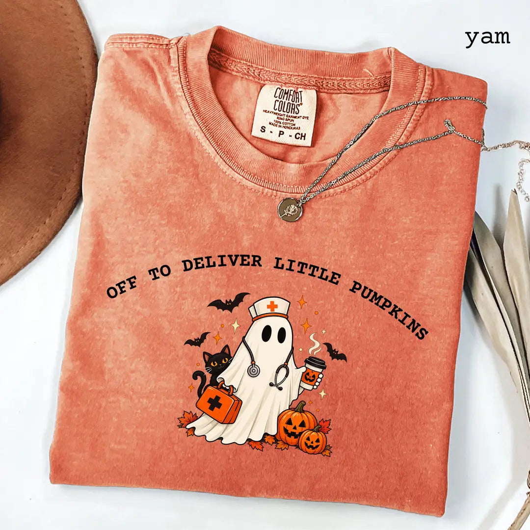 Yam Comfort Colors 1717 T-shirt with Labor and Delivery Nurse design