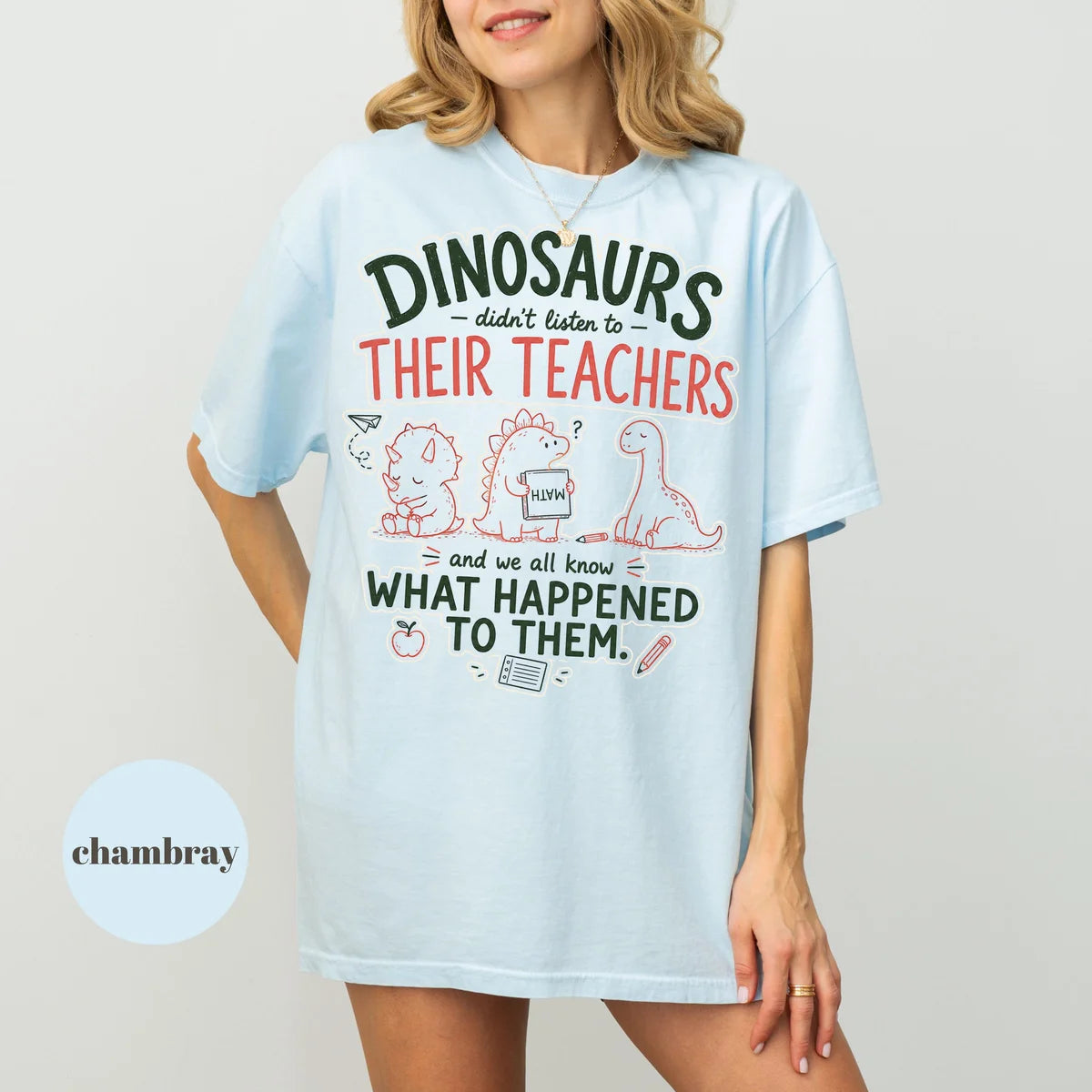 Comfort Colors 1717 T-shirt with Funny Teacher design alternate view